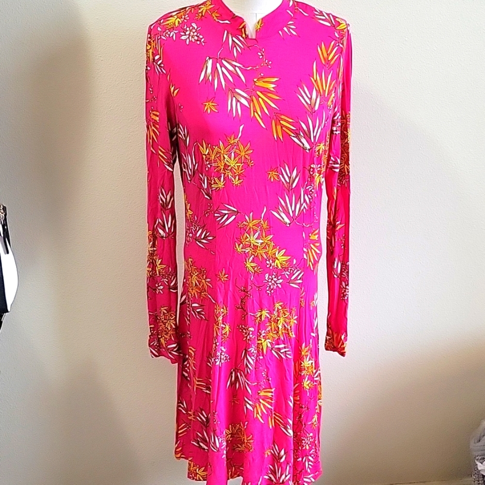 Pink Longsleeve Dress by asos Size 12